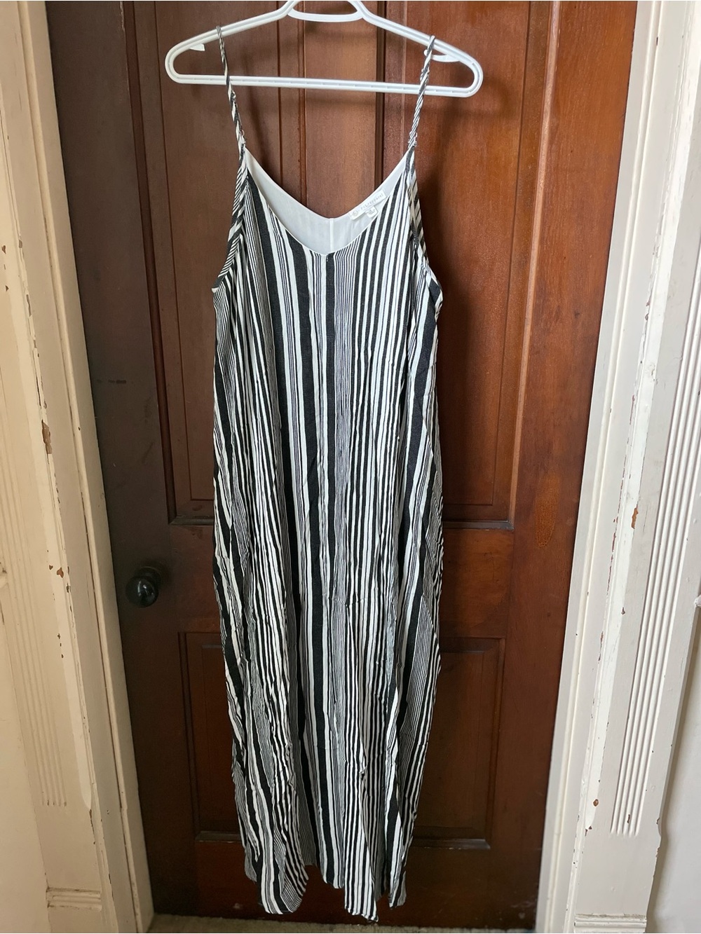 FSL apparel women’s large spaghetti strap striped maxi dress